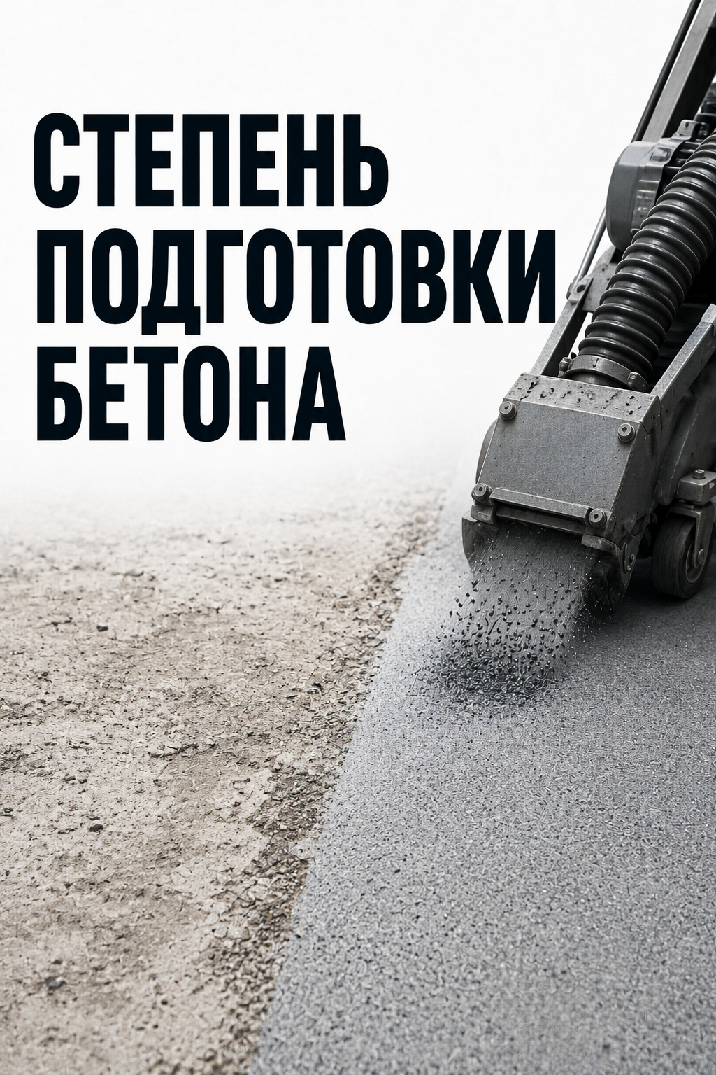 Степень подготовки бетона дробью Степень подготовки бетона дробью